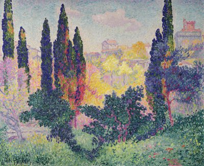 The Cypresses at Cagnes by Henri Edmond Cross